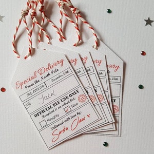 Lista Nizza personalizzata Etichette regalo di Natale / Scatola della vigilia di Natale