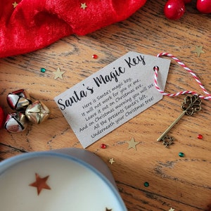 Magic Santa Key and Reindeer Food for Christmas Eve Box