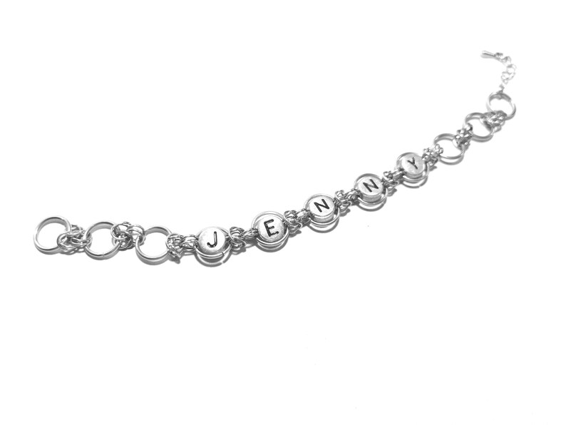 man or child Personalized name bracelet for woman