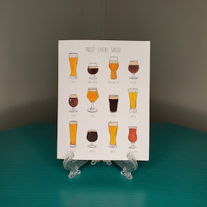 Carta Prost Cheers Salud Beer