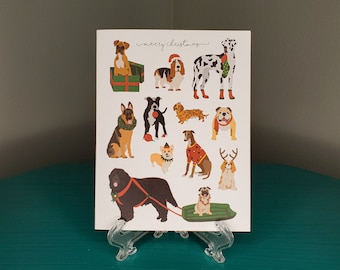Christmas Dogs Card