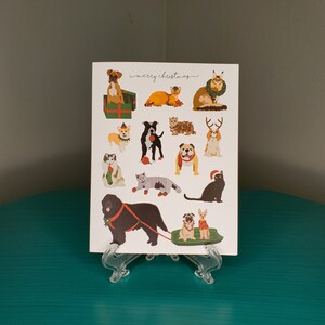 Carte Animaux de Noël (chiens et chats)