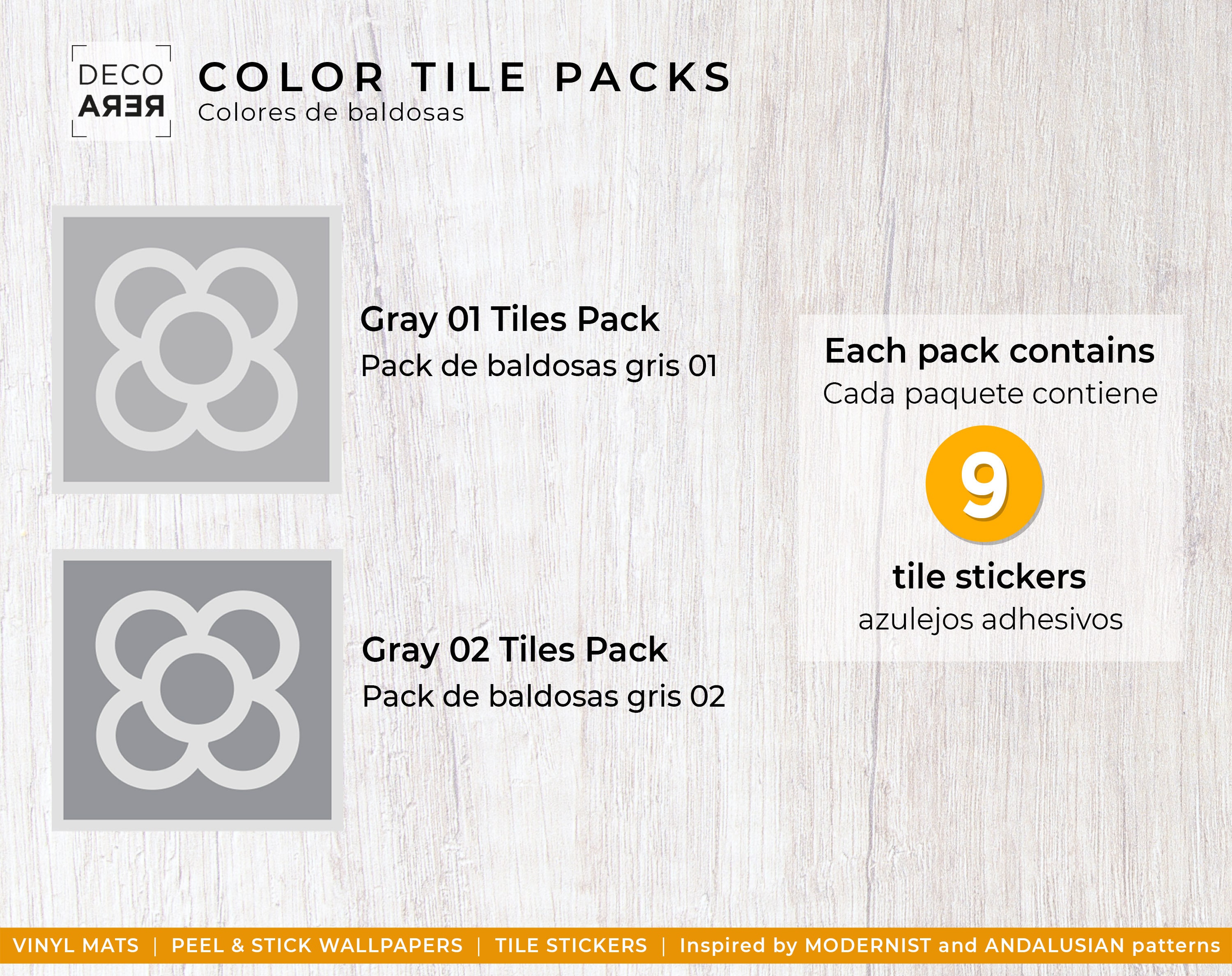 Baldosas adhesivas Panot Barcelona juego de 9 baldosas | Etsy