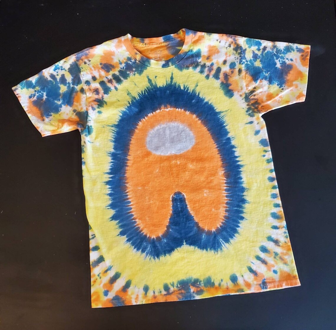Orange is SUS Among Us imposter Crewmate tie dye t shirt | Etsy
