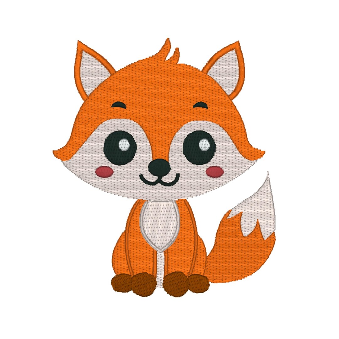 Fox Machine Images Fox Machine Embroidery Design for Kids (digital File) - Etsy