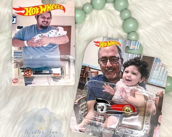 Custom Hot wheels,custom gifts for dad,Fathers day gifts,gifts for him,Personalized toy car packaging gifts,Gifts for boyfriend,Custom photo