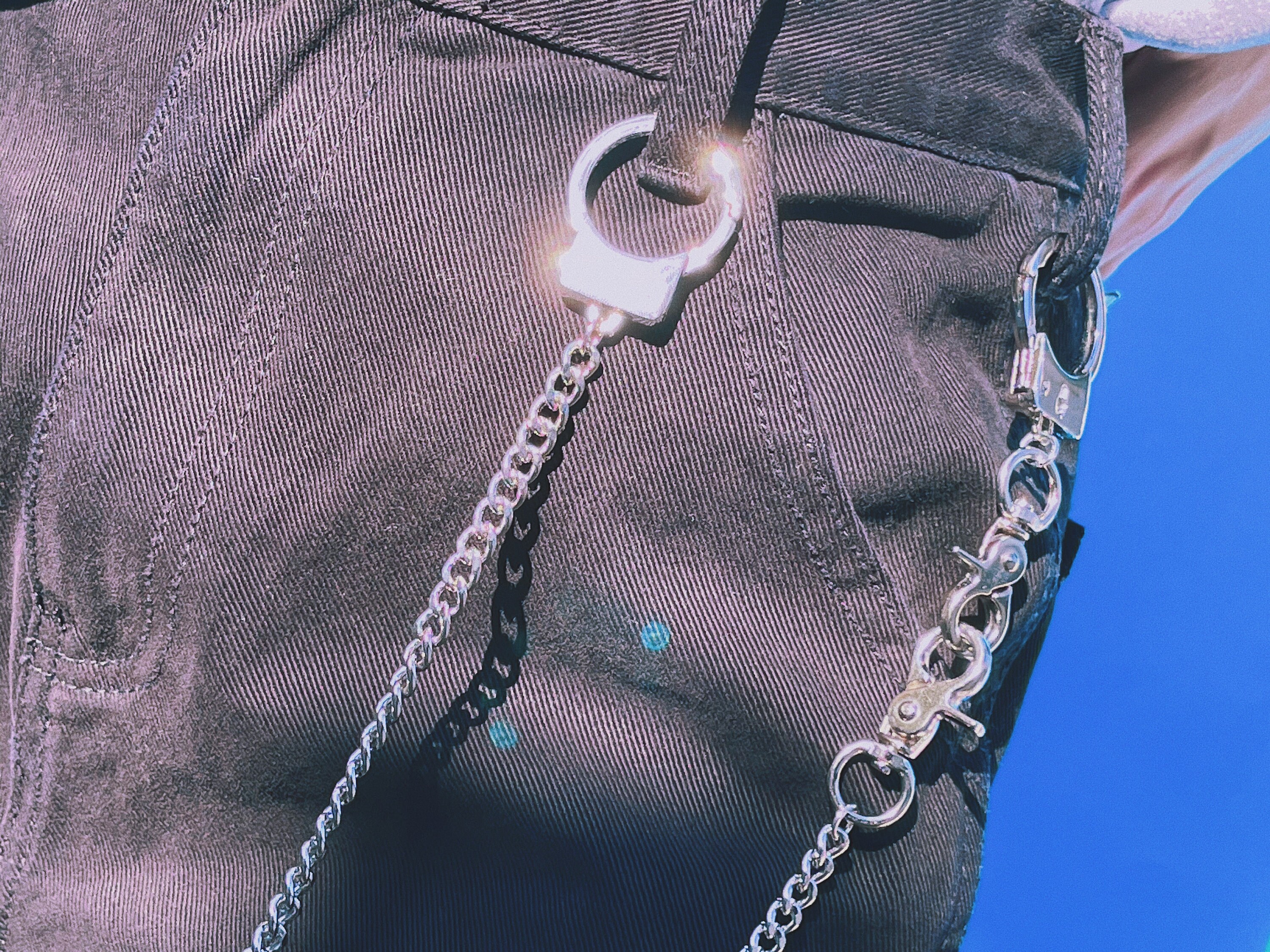 DOUBLE ENDED HANDCUFF Chain Pant Wallet / Stainless Steel Pant Etsy