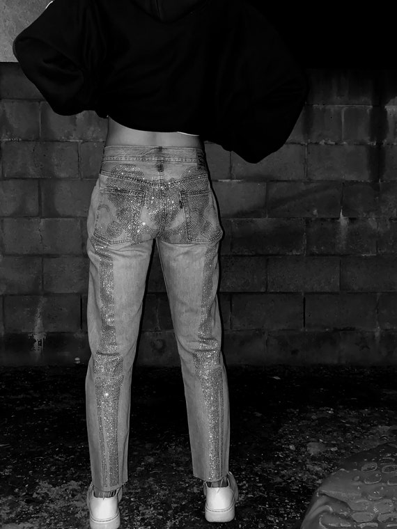 levis rhinestone jeans