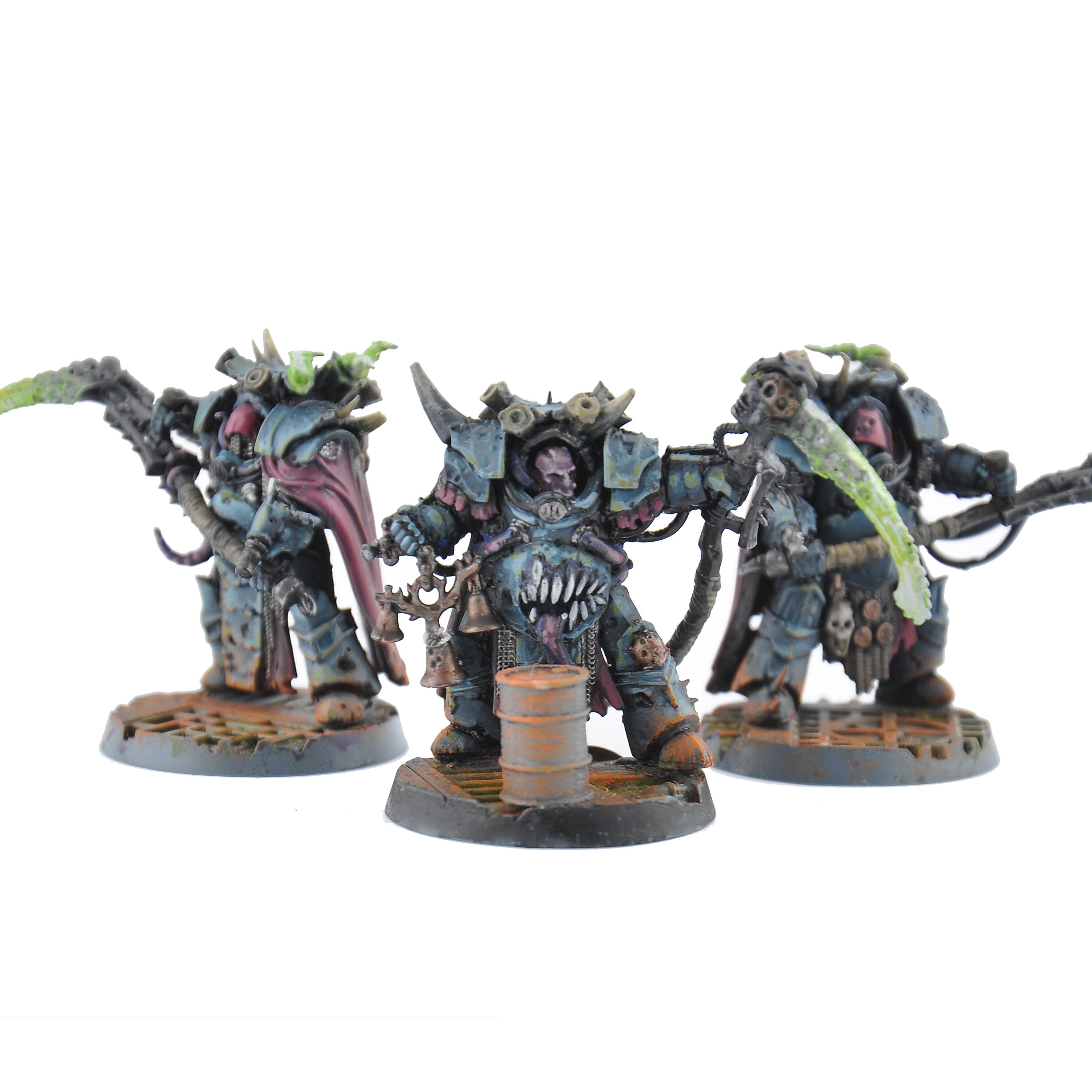 Warhammer 40k Death Guard Deathshroud Terminators (x3) Nuovi Su Sprue, Games Workshop - Foto 2