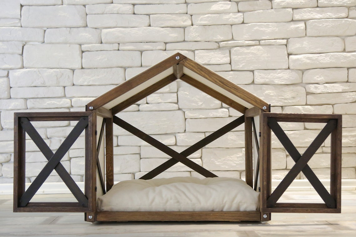 Indoor Dog House Doors with Plexiglass Cat House Dog Sofa Bed Etsy