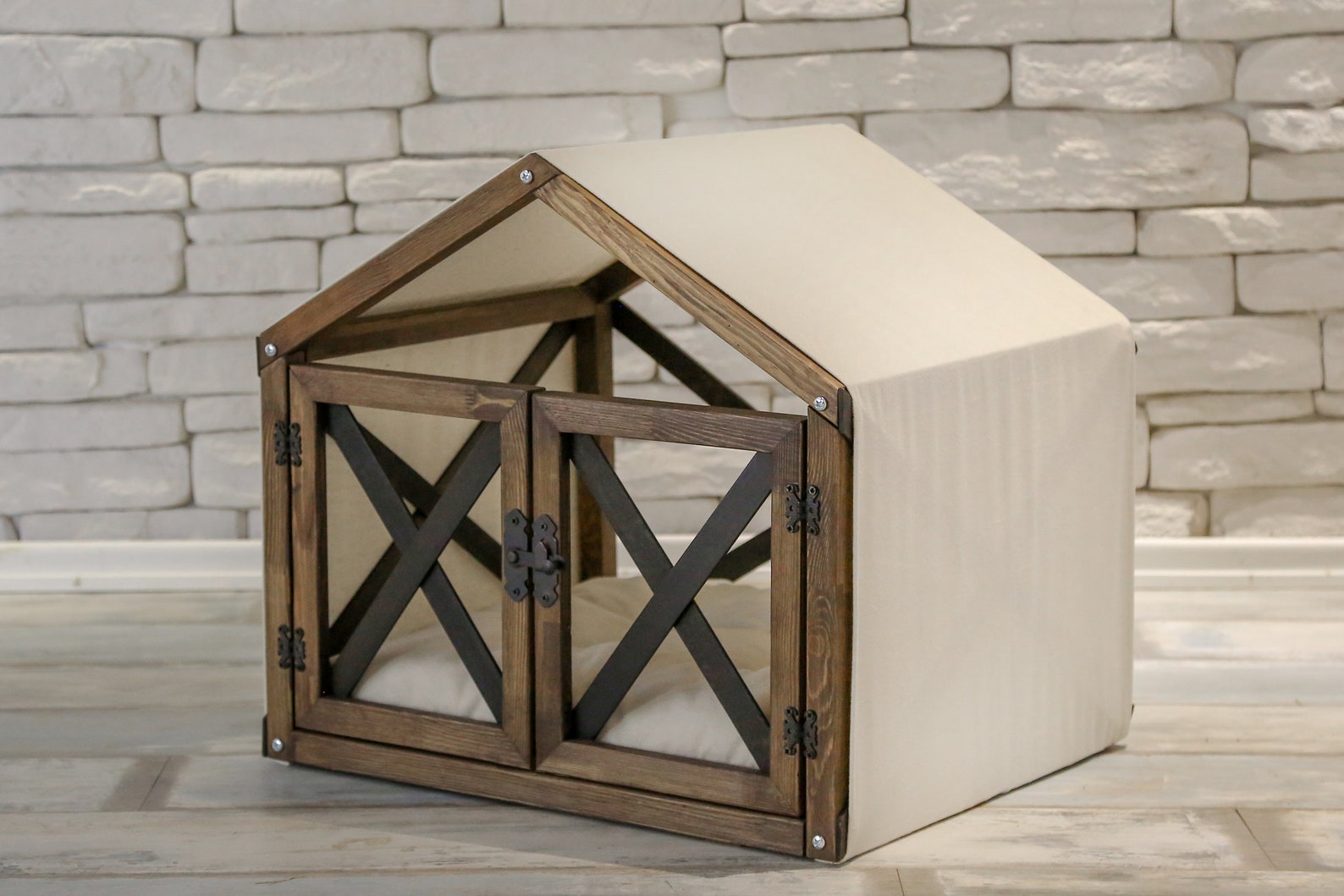 Indoor Dog House Doors with Plexiglass Cat House Dog Sofa Bed Etsy