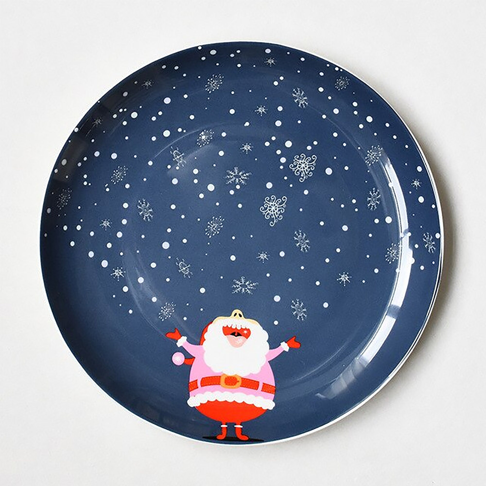 SET von 6PCS Keramik Frohe Weihnachten Porzellan Snack Teller Etsy