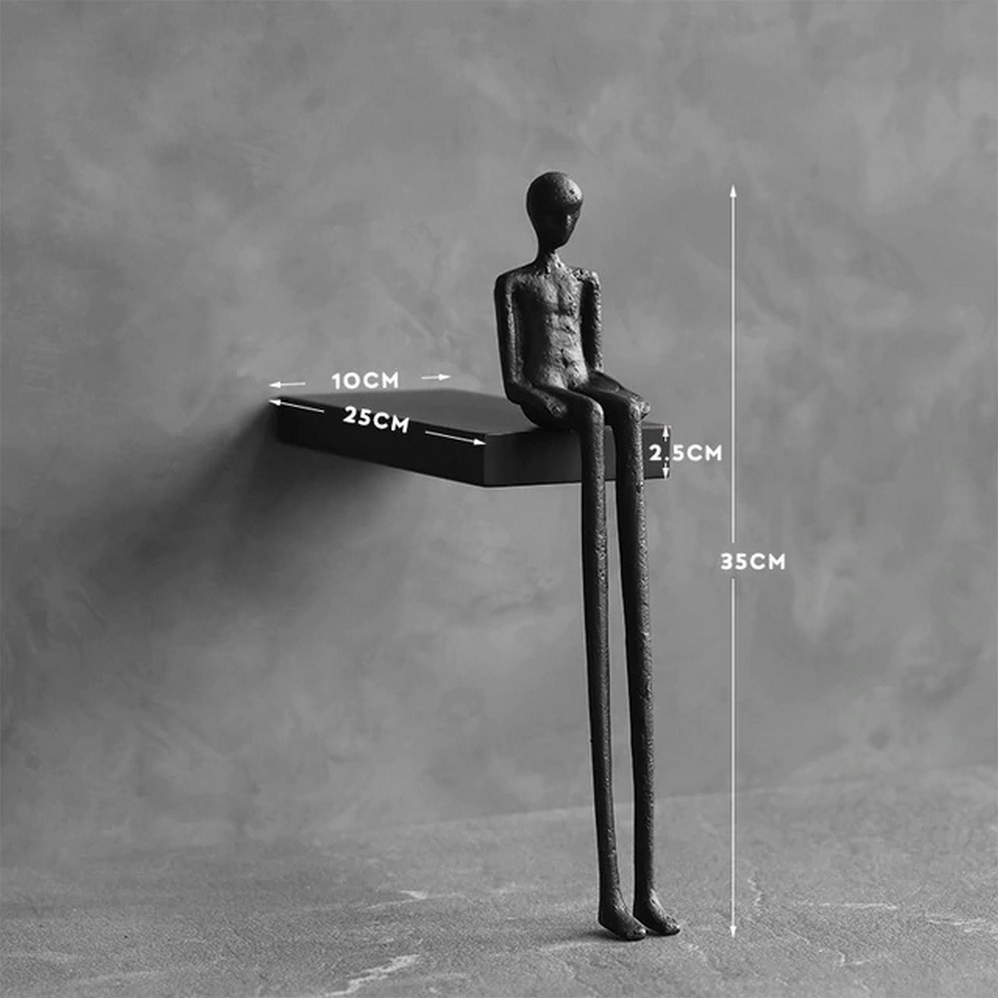 Creative Art Figurine Wall Décor Stand Sculpture for Living Etsy