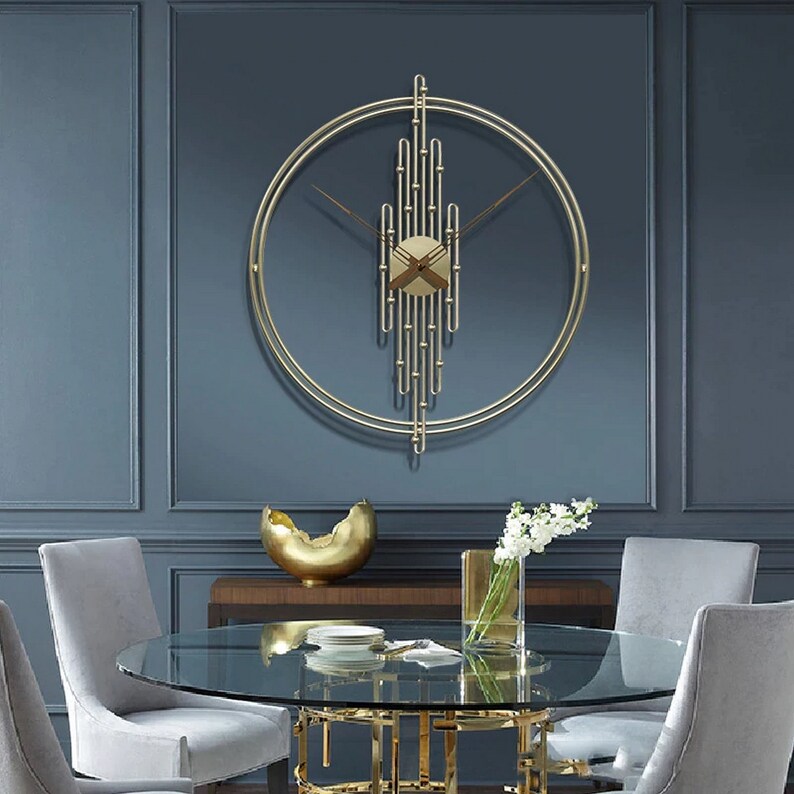 Minimalist Luxury Design Wall Clock Home Décor Decorative Etsy