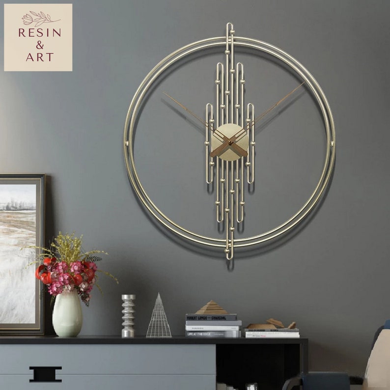 Minimalist Luxury Design Wall Clock Home Décor Decorative Etsy