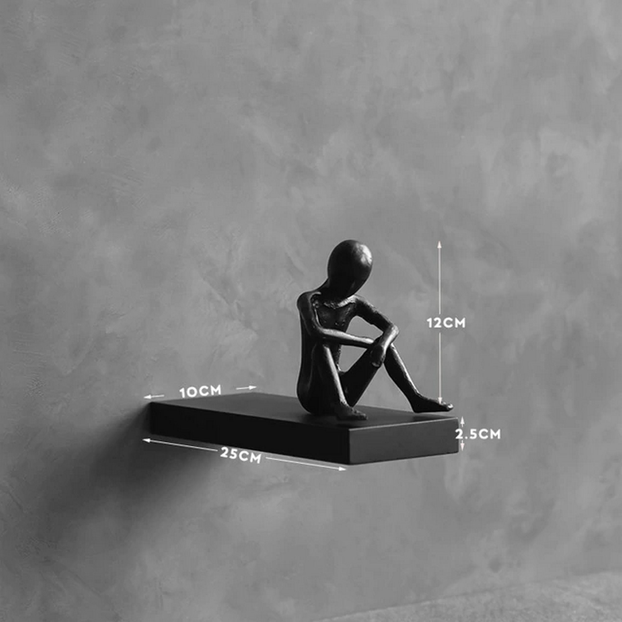 Creative Art Figurine Wall Décor Stand Sculpture for Living Etsy