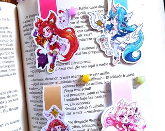 Marcadores magnéticos Star Guardian - Soraka, Ahri, Neeko , Jinx bookish scrapbooking - marcapaginas kawaii League of legends