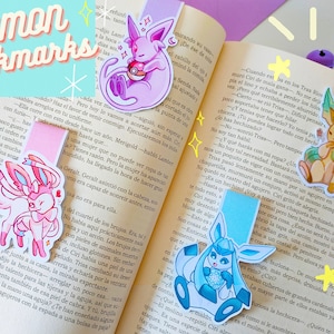 MARCADORES PKMON EEVEELUTIONS //scrapbooking - marcapaginas kawaii