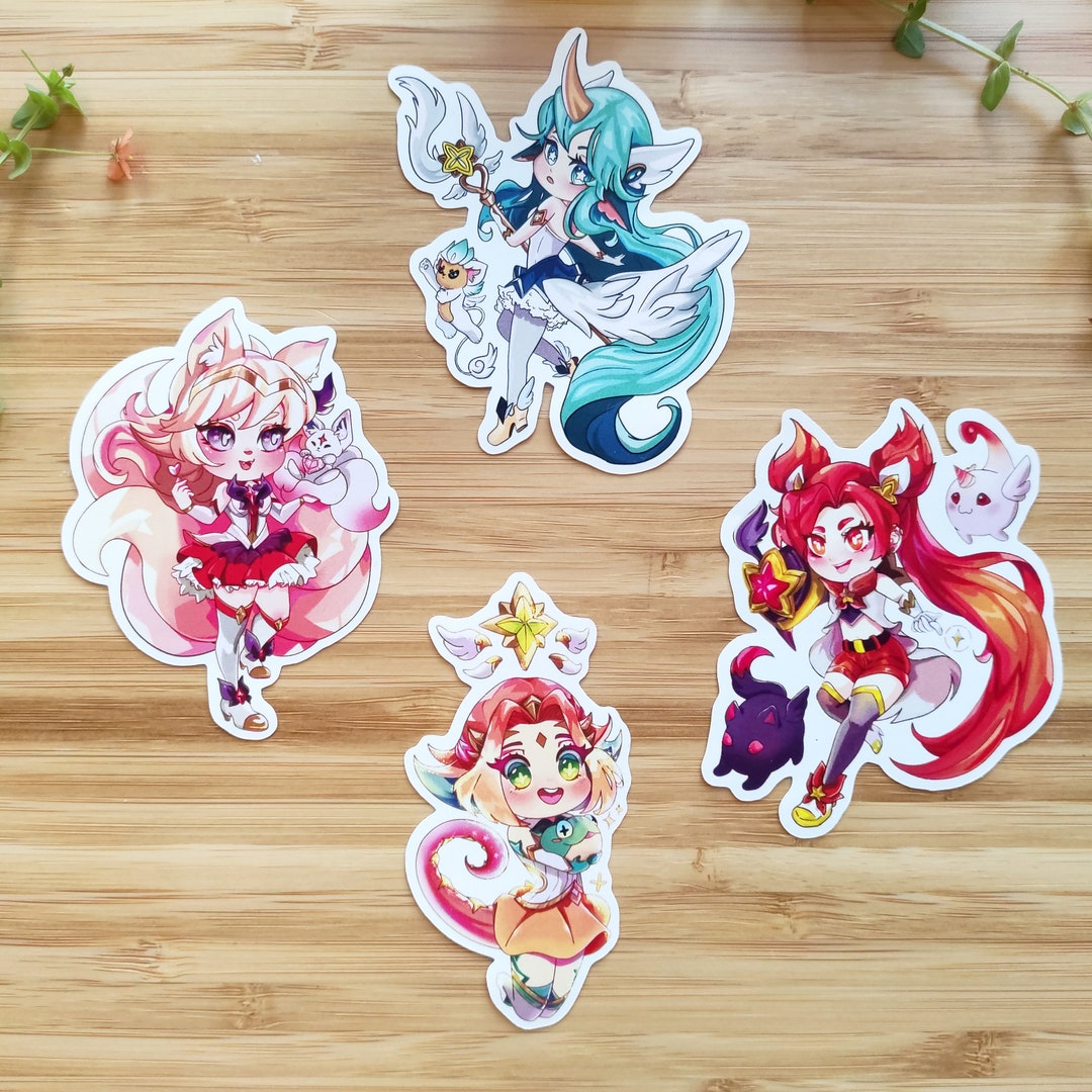 Star Guardians Stickers / Star Guardian, Lol, Ahri, Neeko, Soraka, Jinx ...