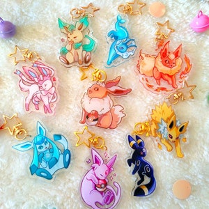 PKMON Eeveelutions Llaveros // llaveros