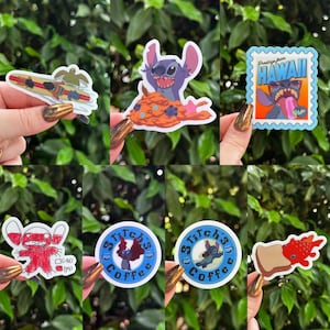 Hawaiian rollercoaster ride stickers