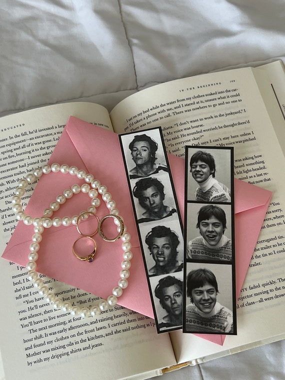 Harry Styles Black & White Bookmark | Laminated