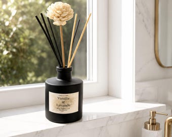 Niet-giftige geurverspreider van vanille en lavendel/lavendel Aromatherapie Vlamloos huisgeur