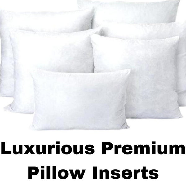 ALL Sizes, Down Alternative Pillow Inserts, Hypoallergenic Pillow, Pillow Forms, SYNTHETIC DOWN Pillow Inserts