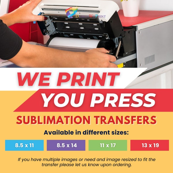 Ready to Press Sublimation Transfers - Etsy