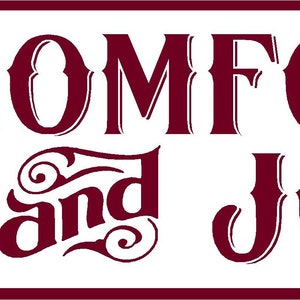 Comfort And Joy SVG File Digital Download Christmas