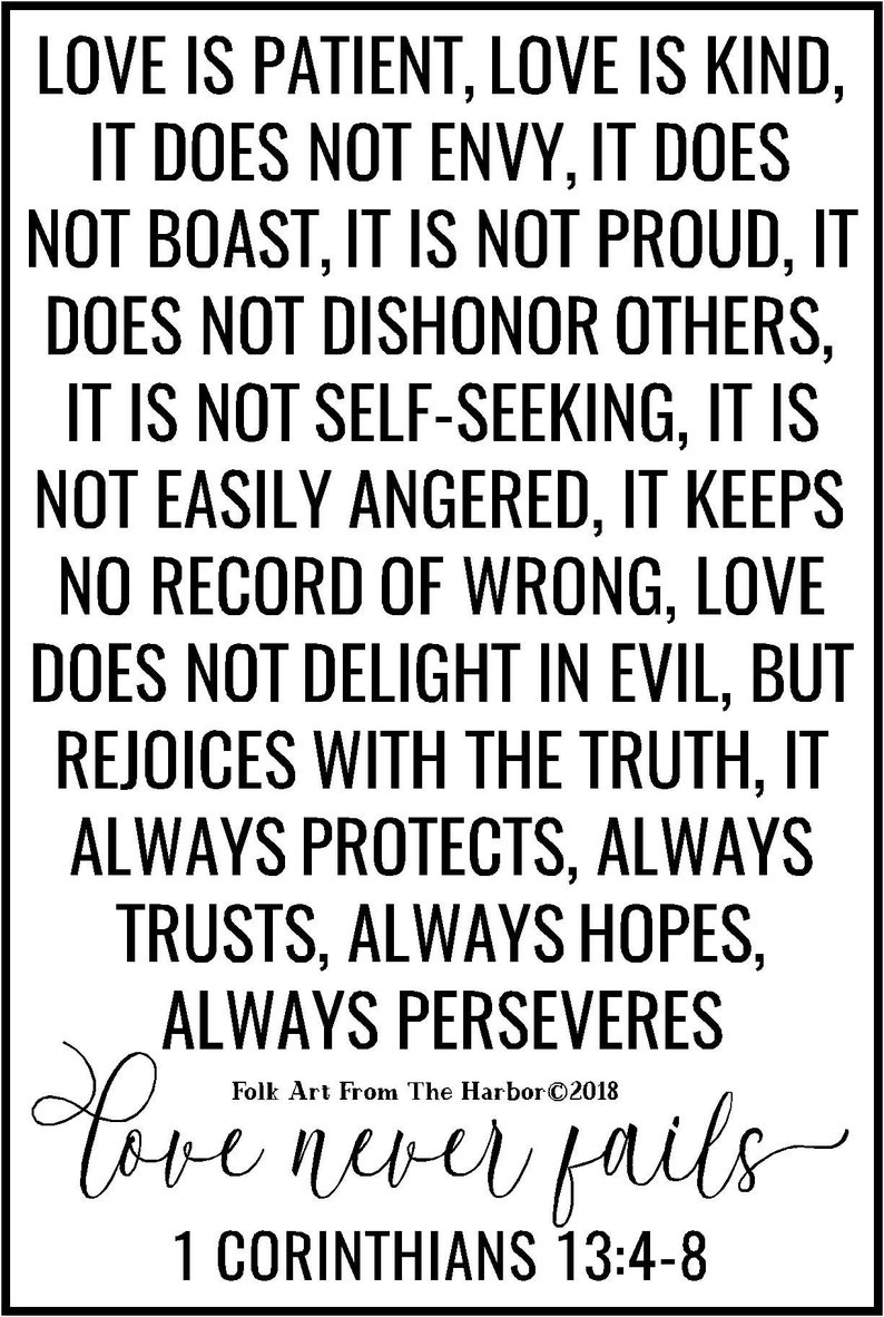 Love is Patient SVG Etsy