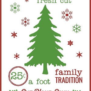 Weihnachtsbäume Fresh Cut SVG