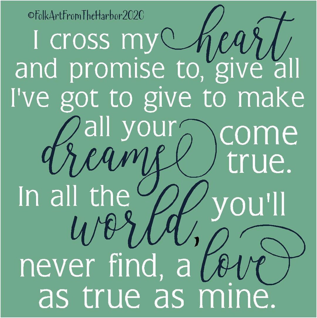 I Cross My Heart SVG - Etsy