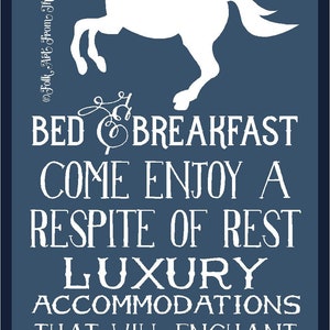 The White Horse Bed And Breakfast SVG