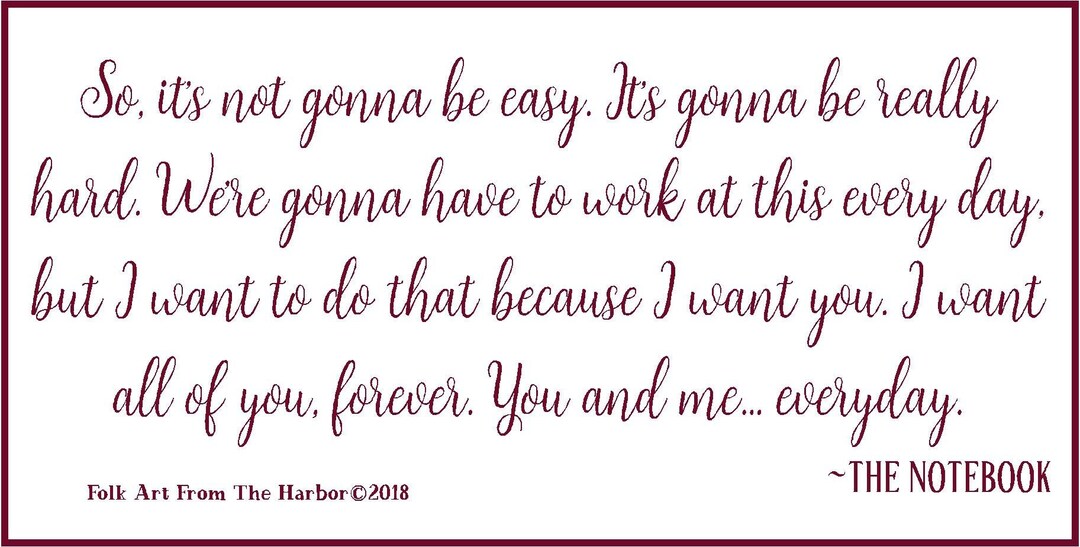 So It's Not Gonna Be Easy SVG - Etsy