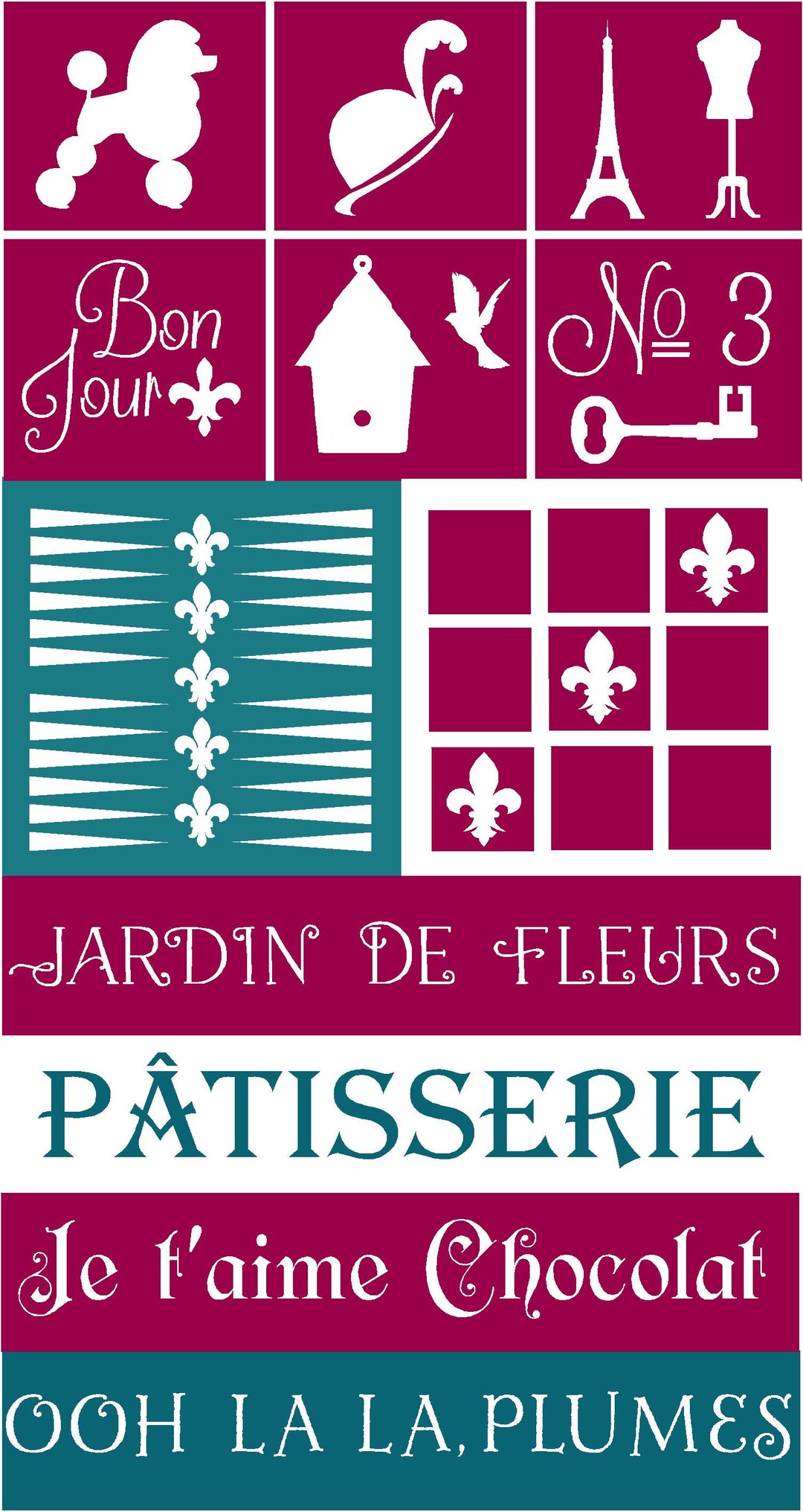 French Sampler Set SVG - Etsy