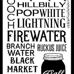Moonshine Typography SVG