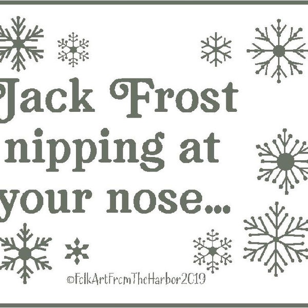 Jack Frost Nipping SVG