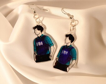 Matthew Gray Gubler Photoshoot Criminal Minds Spencer Reid Shrinky Dink Keychain