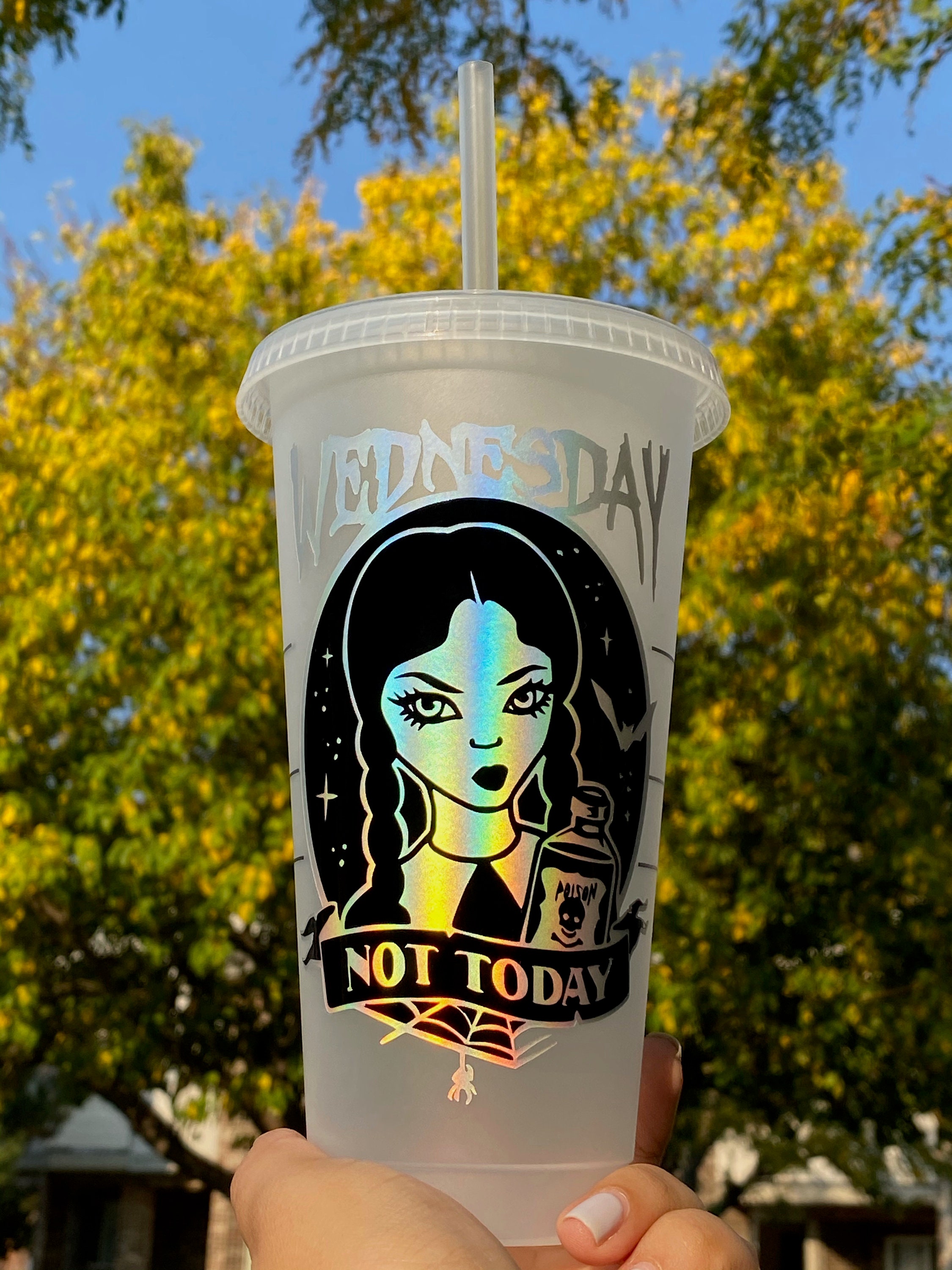 Wednesday Addams (addams Family) Reusable Starbucks Cold Cup Tumbler - Etsy