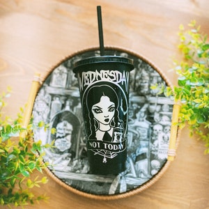 Wednesday Addams (Addams Family) Reusable Starbucks Cold Cup Tumbler