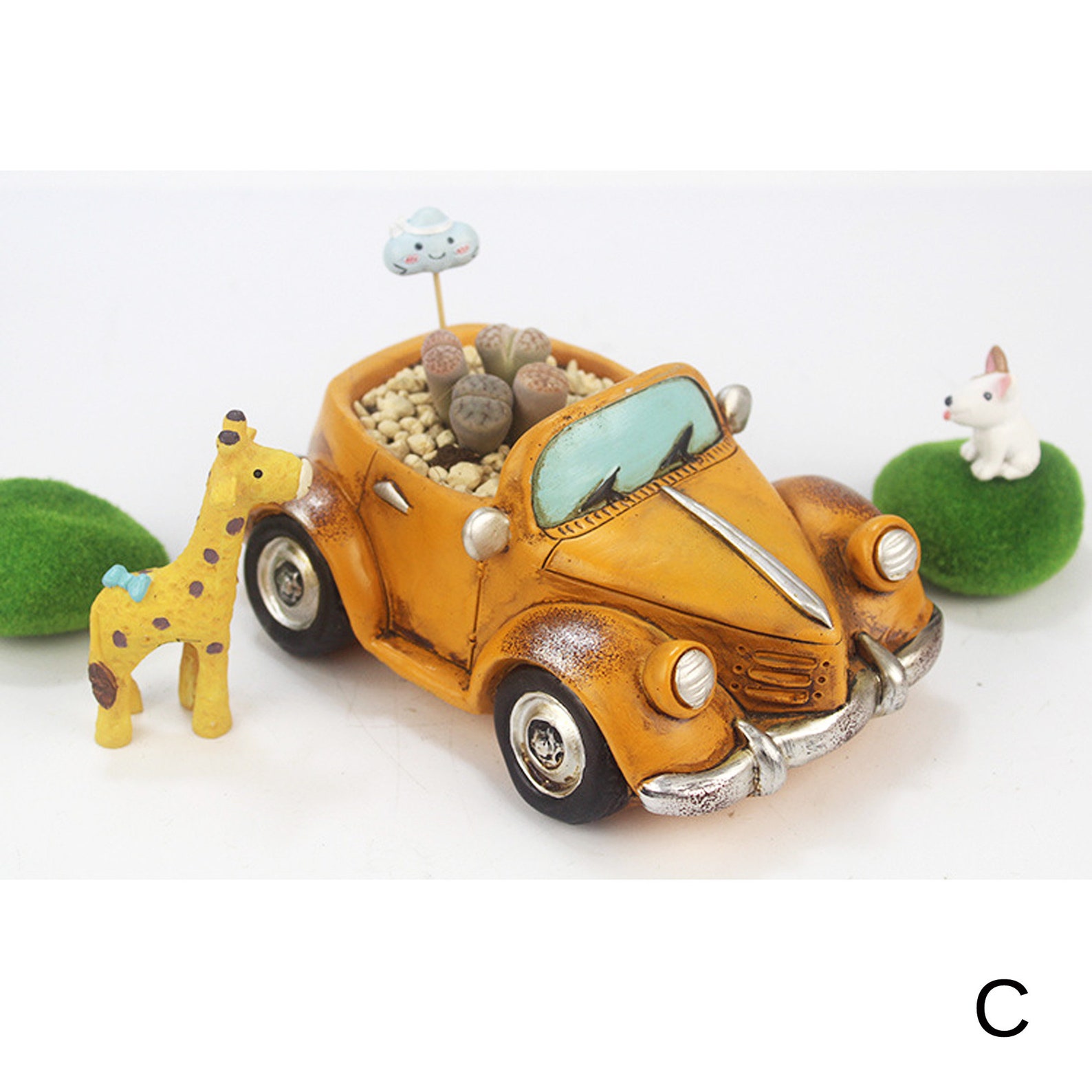 Cute Planter Classic Car Pots Adorable Pot Succulent - Etsy