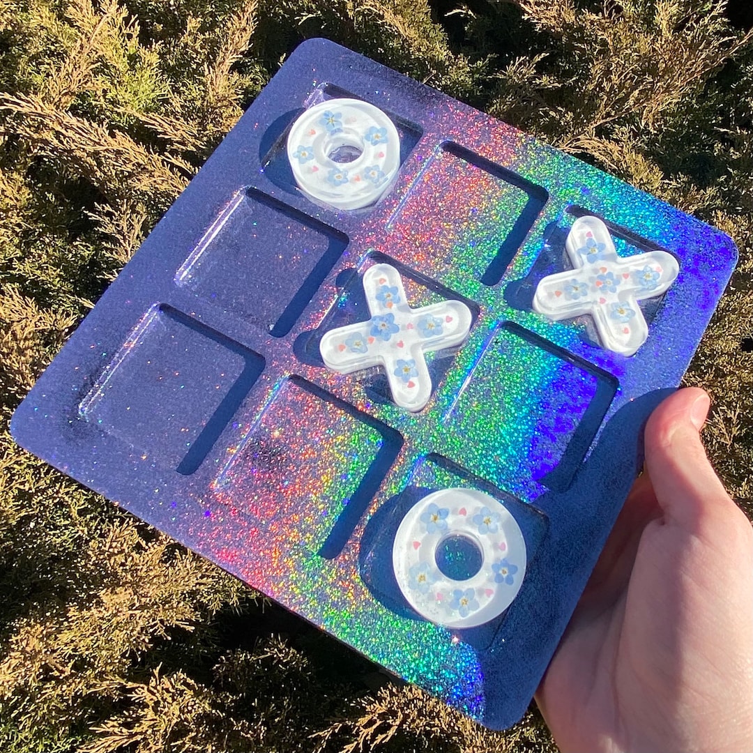 Lilac Wave Tic-tac-toe Board - Etsy