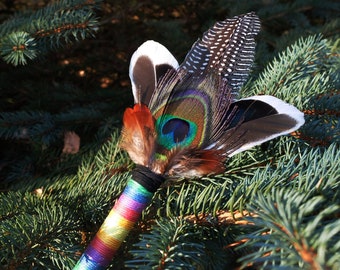 Smudge Feather Fan | Shaman Gift | Spiritual Ceremonial Smudge Prayer