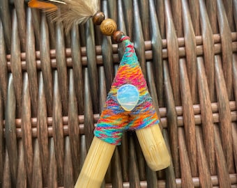 Individuelles Kuripe und Tepi Set – Handgefertigte Rapé Applikatoren | Mehrere Farb-, Feder-, Kristalloptionen | Geschenkverpackt