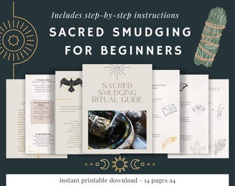 Guía ritual de limpieza (PDF) / Libro electrónico de limpieza energética y de espacios + 10 tarjetas de limpieza imprimibles / Descarga digital