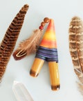 Custom Kuripe and Tepi Set – Handmade Shamanic Rapé Applicators | Multiple Color, Feather, Crystal Options | Gift-Packed