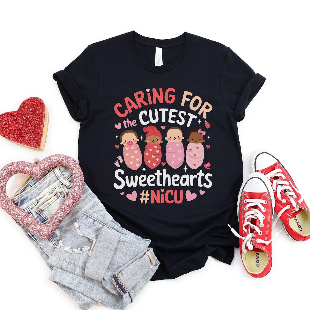 Valentine NICU Nurse Shirt, Neonatal Intensive Care Unit Nurse Shirt ...