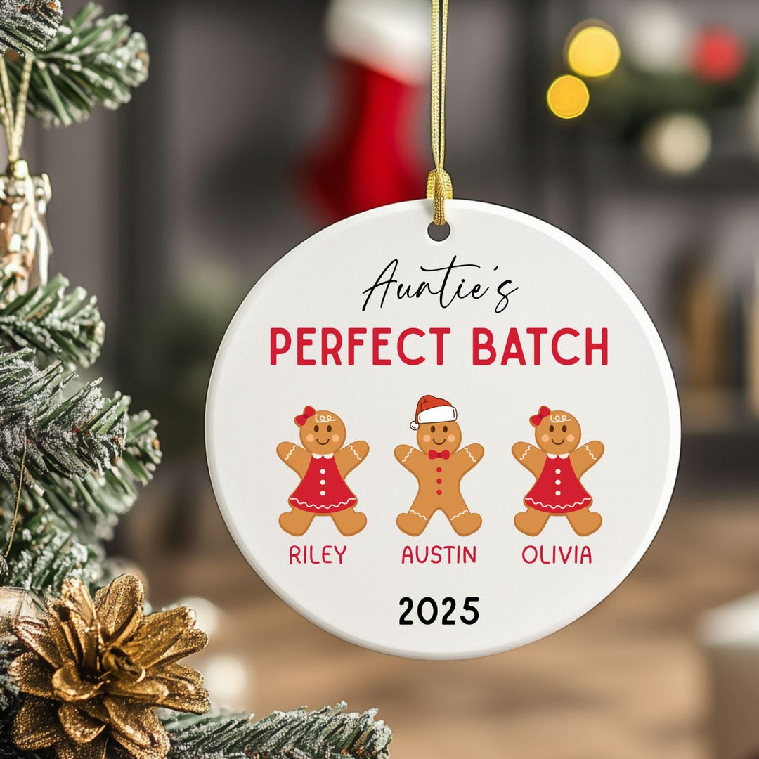 Custom Aunt Christmas Ornament, Personalized Matching Auntie and Uncle ...
