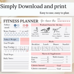Fitness Tracking Guide 2023 || weight loss planner for women || Daily guide for fitness women
